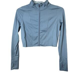 Gilly Hicks Womens Athletic Zip Jacket  Size L Yoga Workout Dance Loungewear